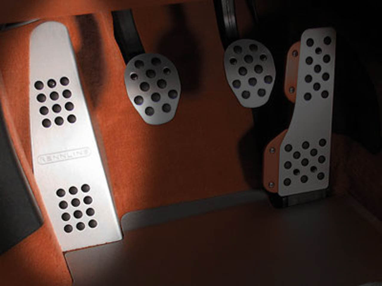 Rennline Pedal Set - 3 piece - Rubber Grip - Audi - SKU# P75.63.92