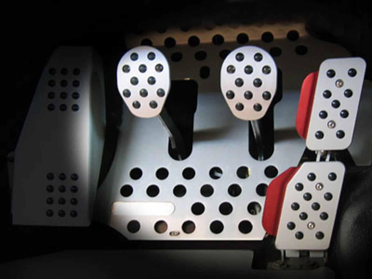 Rennline Clutch/Brake Pedal - 2 pc - Rubber Grip - Porsche - SKU# P60