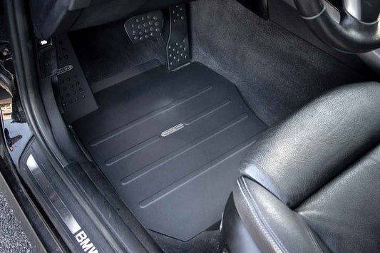 BMW E90 Aluminum Track Floor Mat - Driver Side - Black or Silver