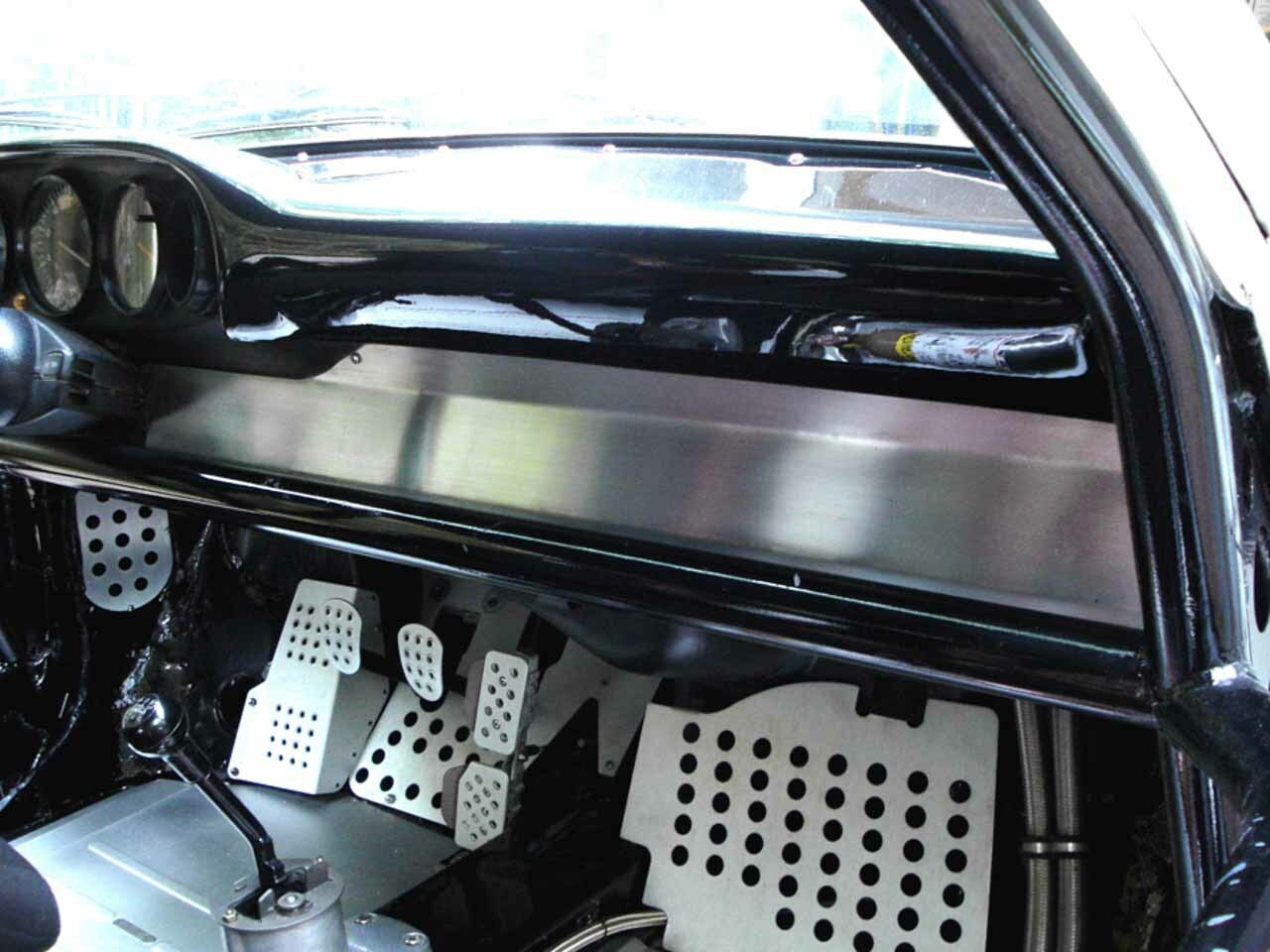 Rennline Aluminum lower dash cover (No Holes)- Porsche - SKU# DA64