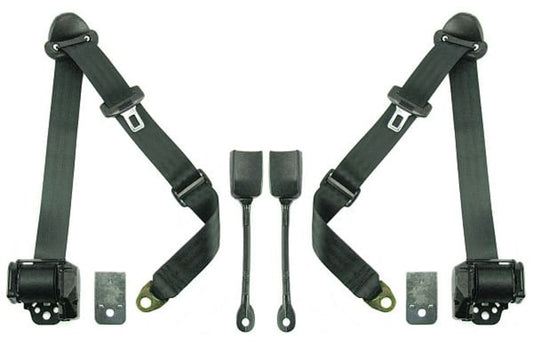 1973-76 Porsche 914 Retractable 3-Point Seat Belt - Multiple Colors Available