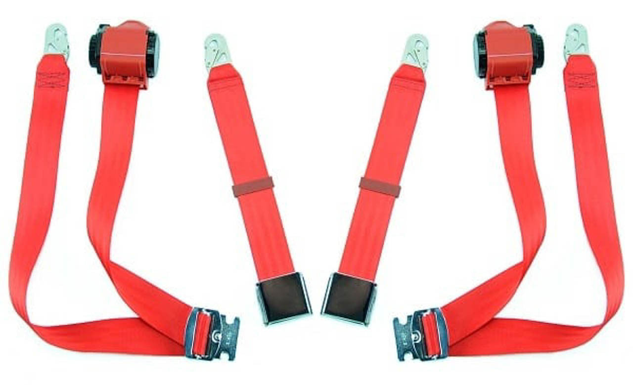 1965-69 Porsche 912 Retractable 3-Point Seat Belt - Multiple Colors Available