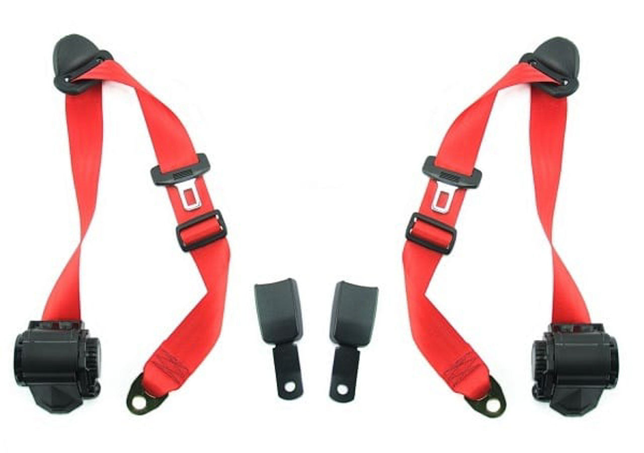 Rennline Retractable 3-Point 911 Seat Belt - SKU# SA-5052