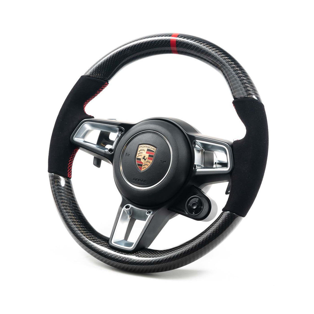 Rennline Carbon Fiber Steering Wheel for Porsche – Motorsport Interior Upgrade – I127