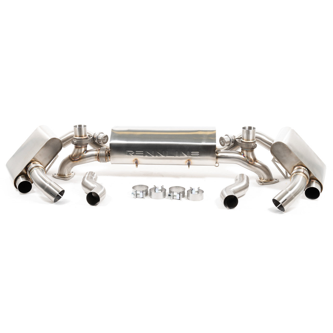 Rennline 3.5 Inch Universal Exhaust Tip – Stainless Performance Exhaust Finish