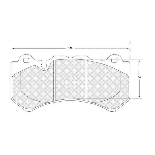 Performance Friction 4362.08.19.44 Racing Pad - 08 Compound