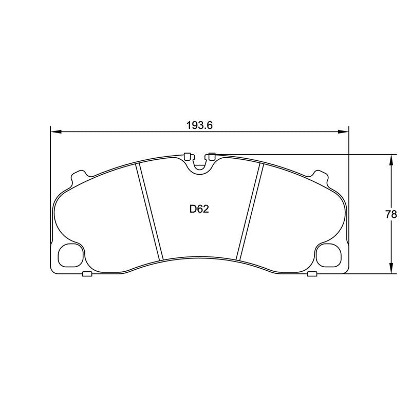 Pagid U-4908 Yellow Racing Pad - RS29 Compound