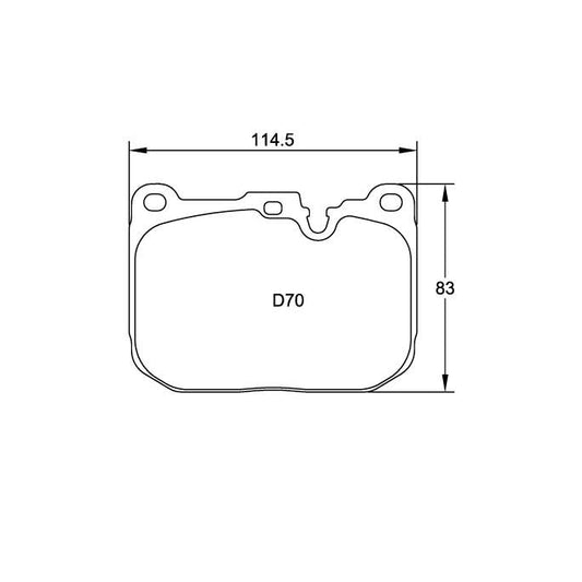 Pagid U-4931 Yellow Racing Pad - RS29 Compound