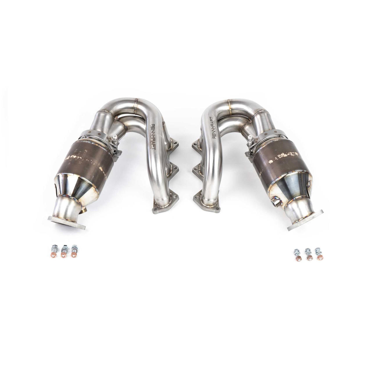 Fabspeed Porsche 718 GT4 / GTS / Spyder RENNKRAFT™ Modular Street and Racing Headers with HJS Catalytic Converters (2020+)