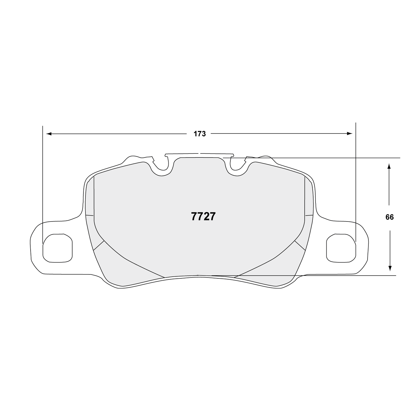 PFC Porsche 991/992 GT3 / Cayman GT4 Rear Brake Pads - 11 Compound - 7727.11.18.44