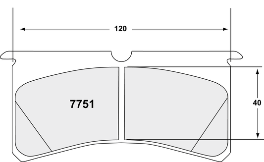 Performance Friction 7751.97.20.44 Racing Pad - 97 Compound