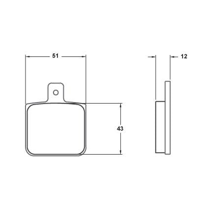 Performance Friction 7757.97.14.44 Racing Pad - 14 Compound