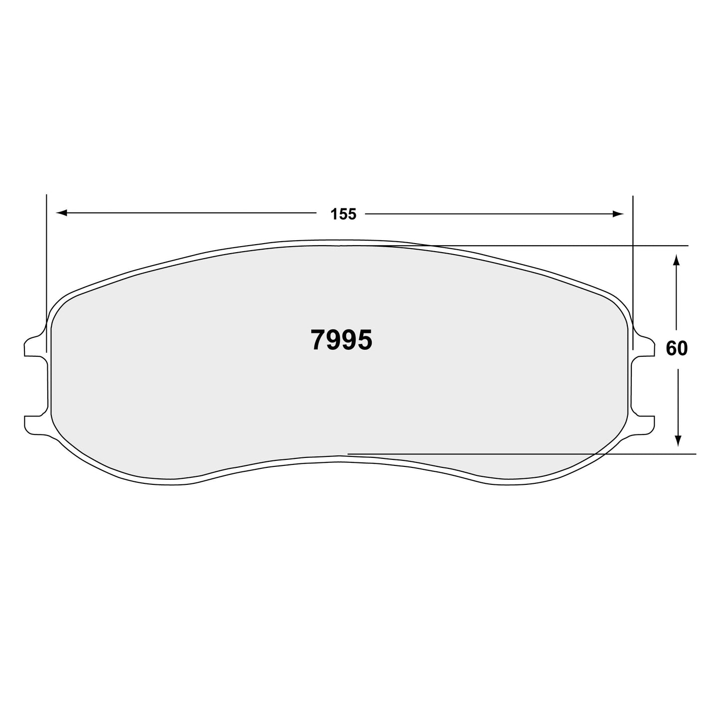 PFC ZR95 Porsche Caliper Brake Pads - 11 Compound - 7995.11.22.44