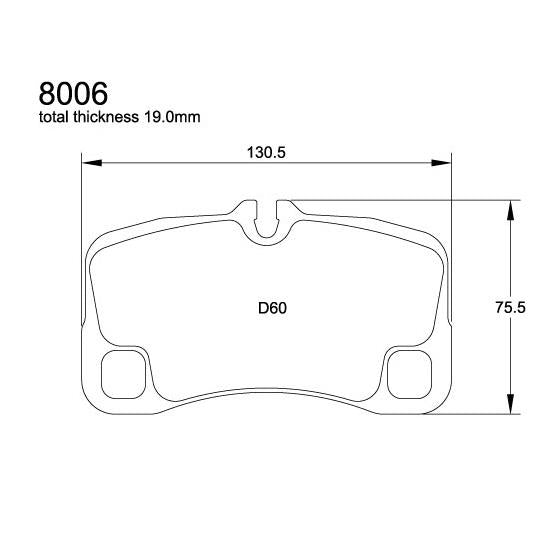 Pagid U-8006 Black Racing Pad - RS14 Compound