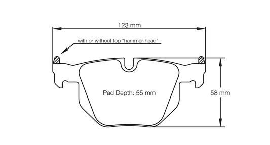 Pagid U-8051 Yellow Racing Pads - RS19 Compound