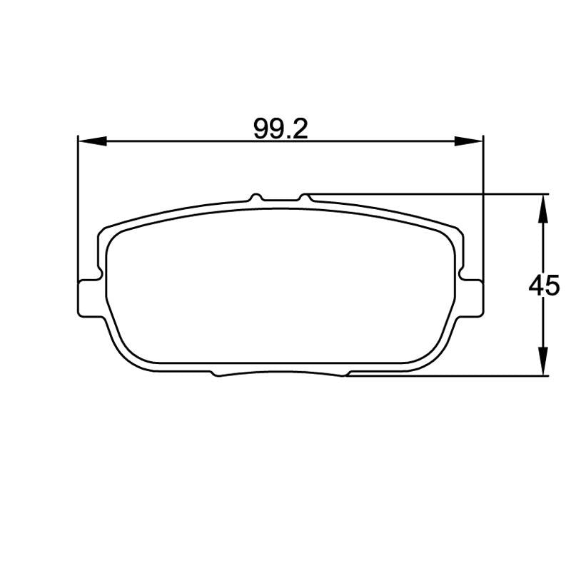 Pagid U-8077 Orange Racing Pad - RS44 Compound