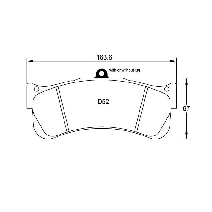 Pagid U-8087 Yellow Racing Pad - RS29 Compound