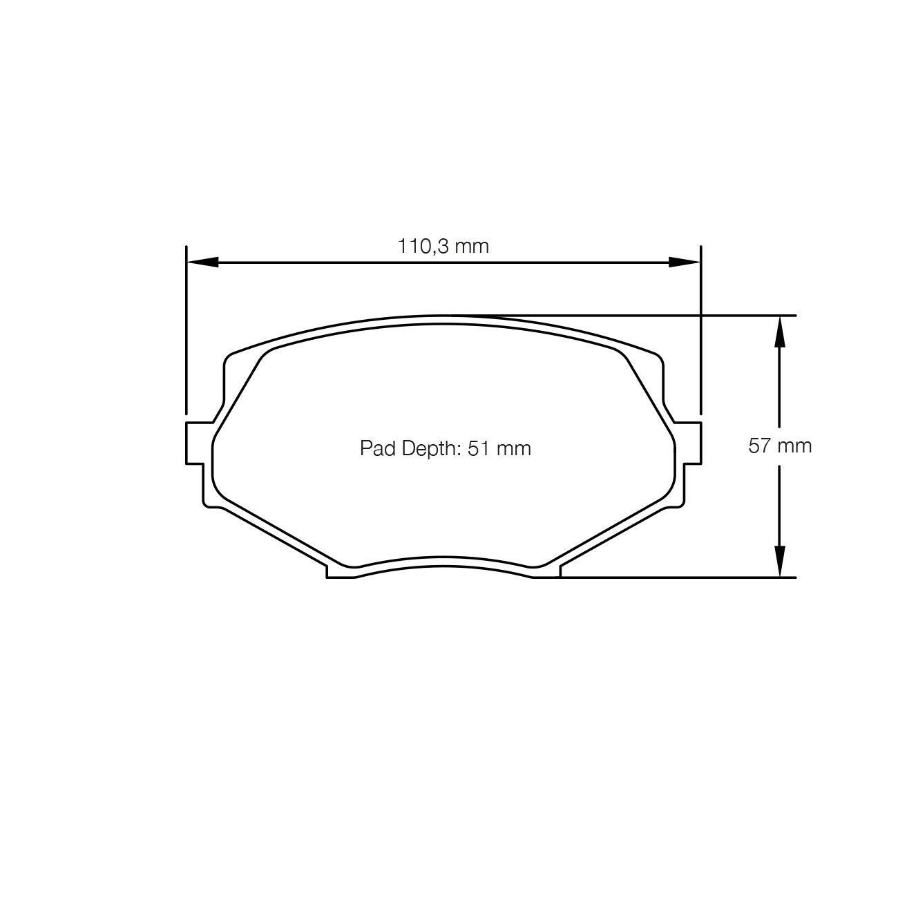 Pagid U-8127 Racing Pad - RST-3 Compound