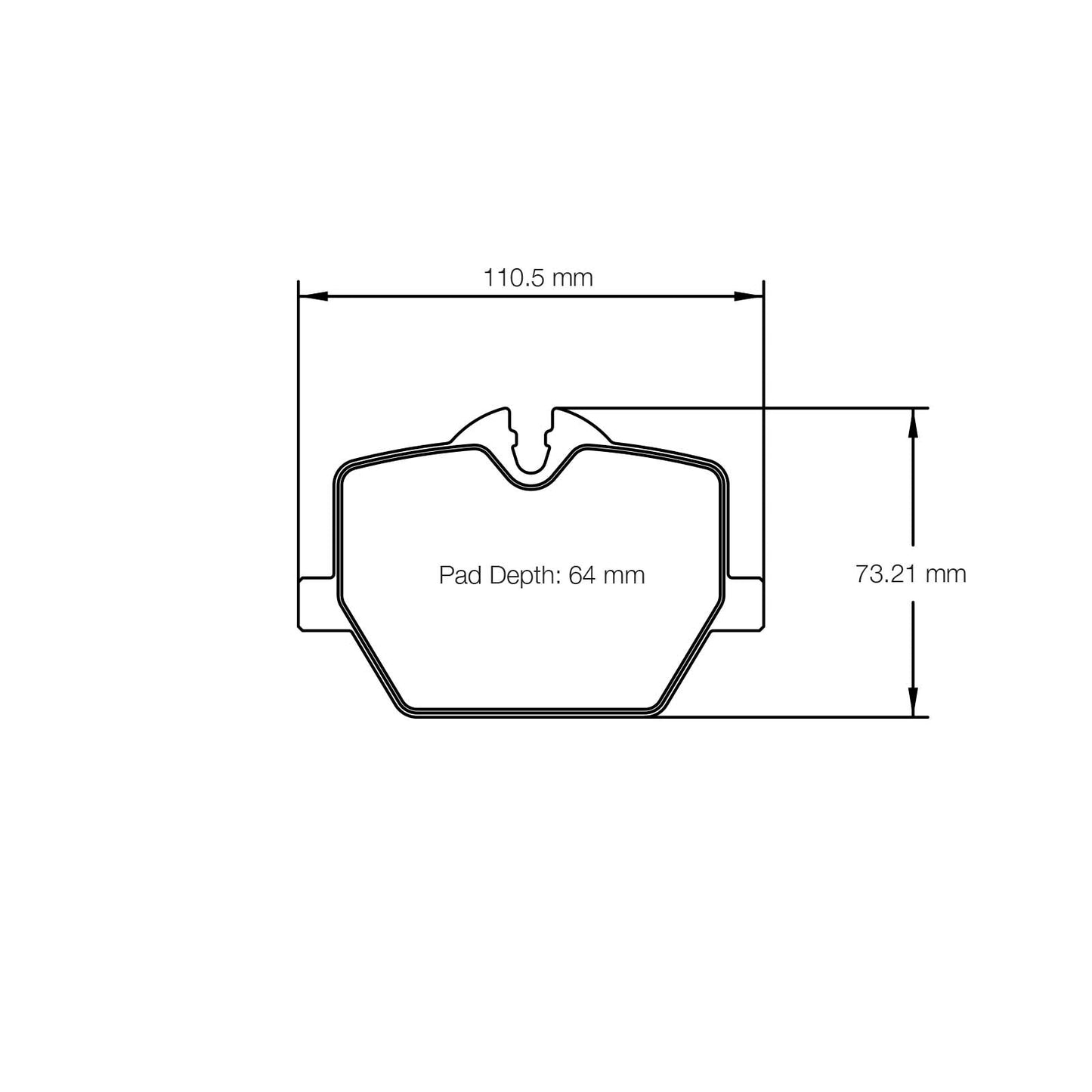 Pagid U-8276 Yellow Racing Pad - RS29 Compound