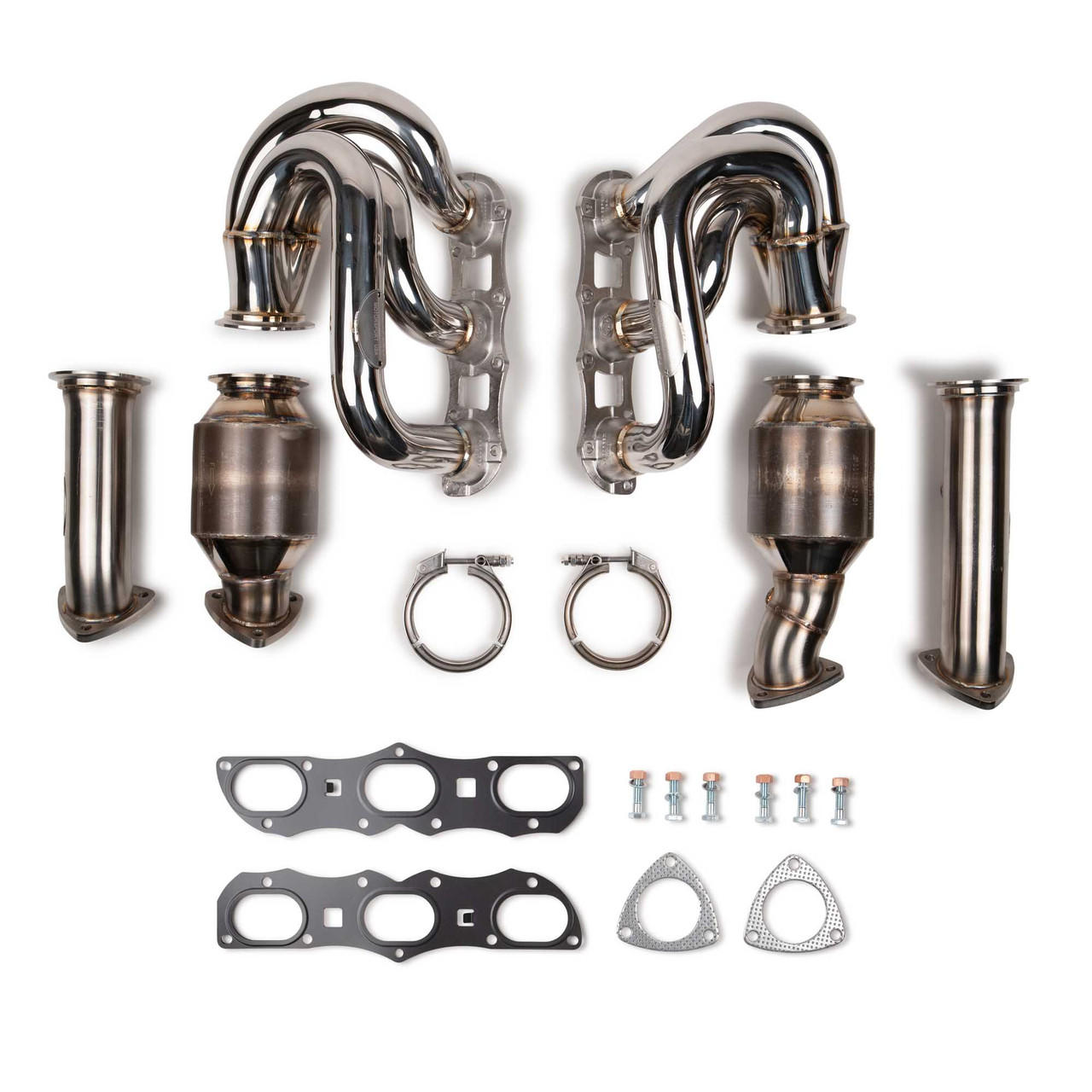 Fabspeed Porsche 987.2 Boxster / Cayman RENNKRAFT™ Modular Headers with HJS Catalytic Converters (2009-2012)