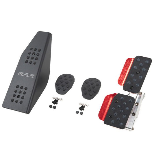 Rennline (Rev4) - 4PC Pedal Set - Rubber Grip - Porsche - SKU# A163P60101