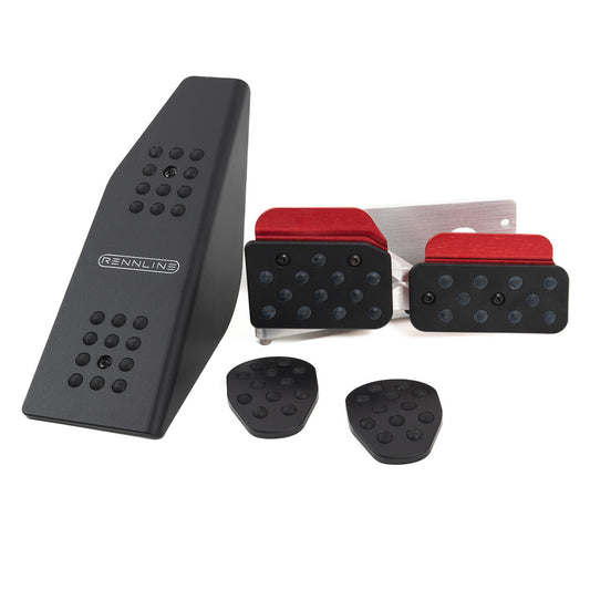 Rennline (Rev4) - 4PC Pedal Set - Rubber Grip - Porsche - SKU# A163P60102