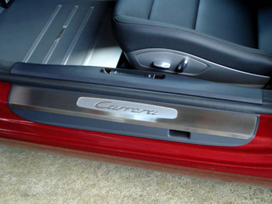 Rennline Stainless Steel Sill Plate Overlays - Porsche - SKU# SP2X