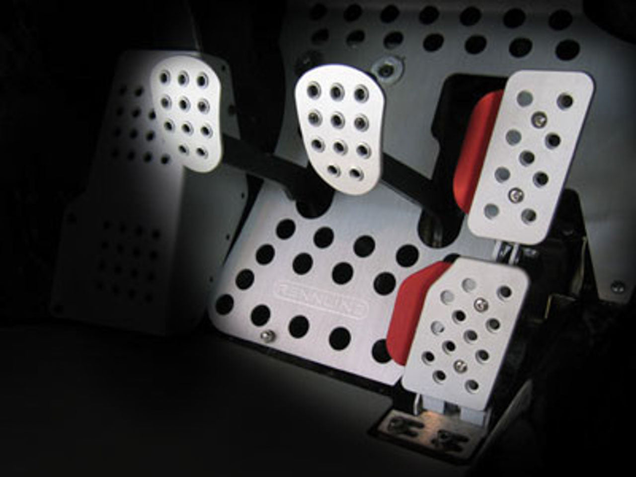 Rennline Clutch/Brake Pedal - 2 Piece - Perforated - Porsche - SKU# P21