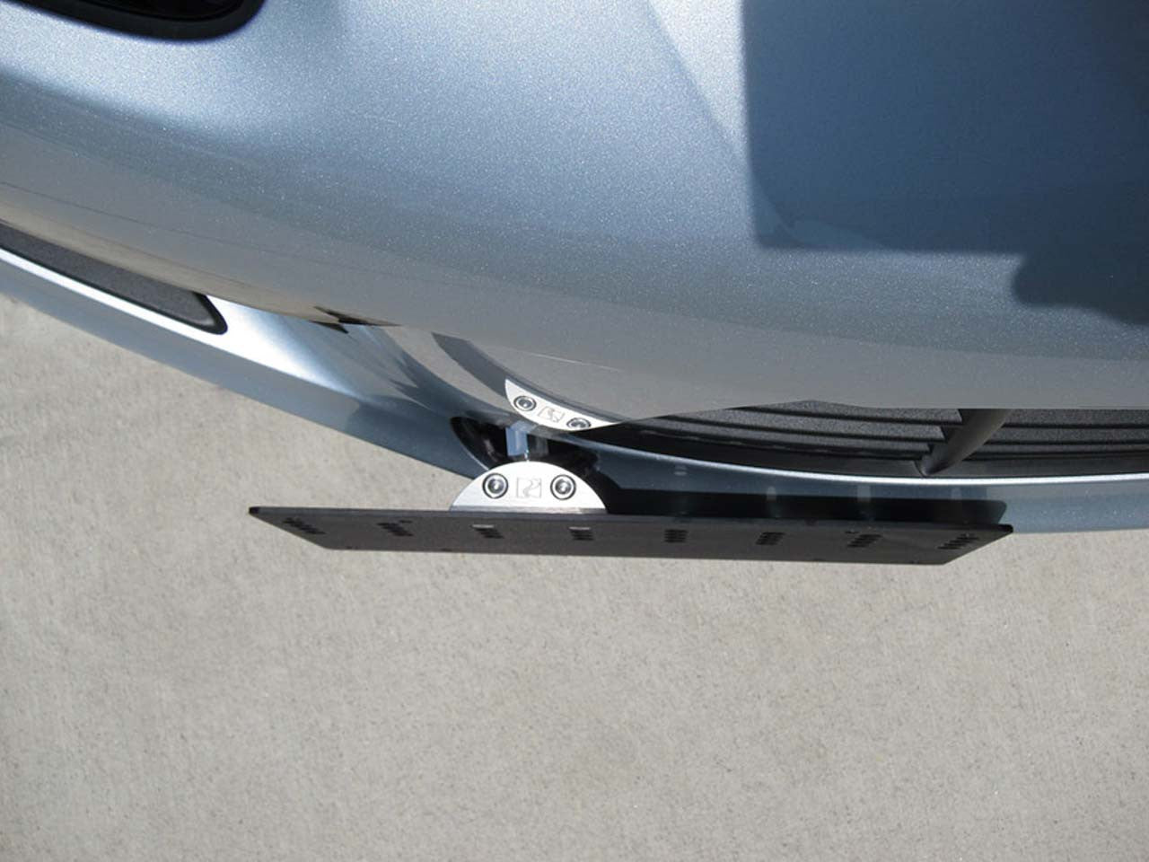 Rennline Tow Hook Receiver - Billet License Plate Mount - SKU# E1070.166