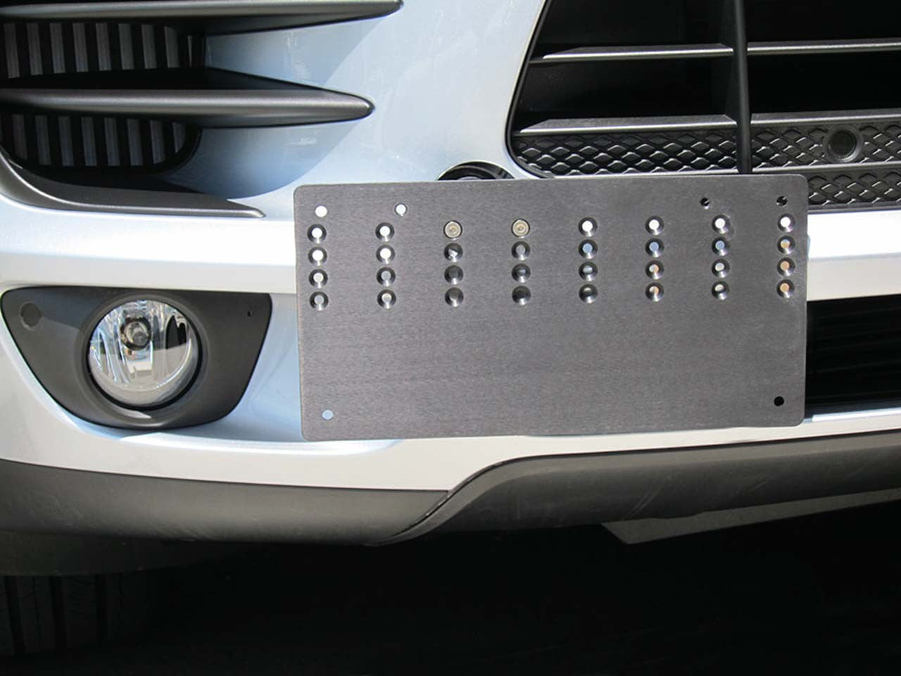 Rennline Tow Hook Receiver - Billet License Plate Mount - SKU# E1070.166
