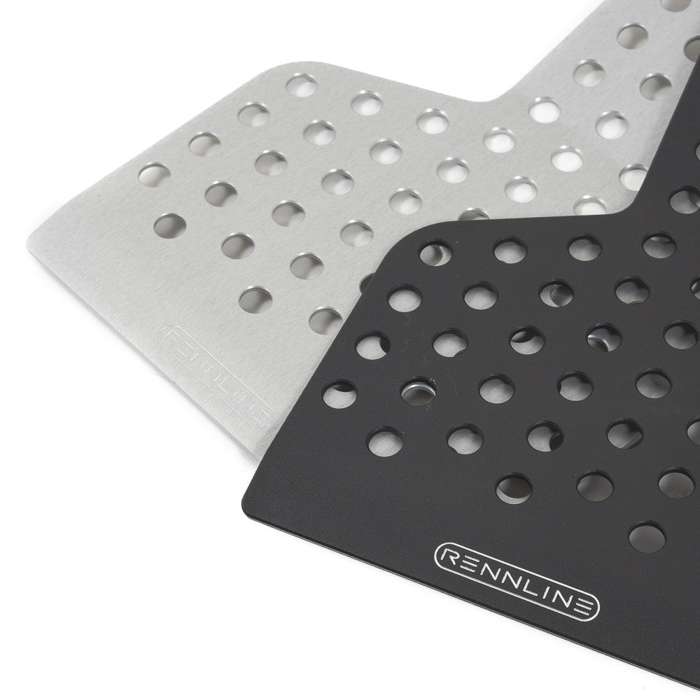 Rennline Aluminum Perforated Floorboard - Drivers Side - SKU# F15