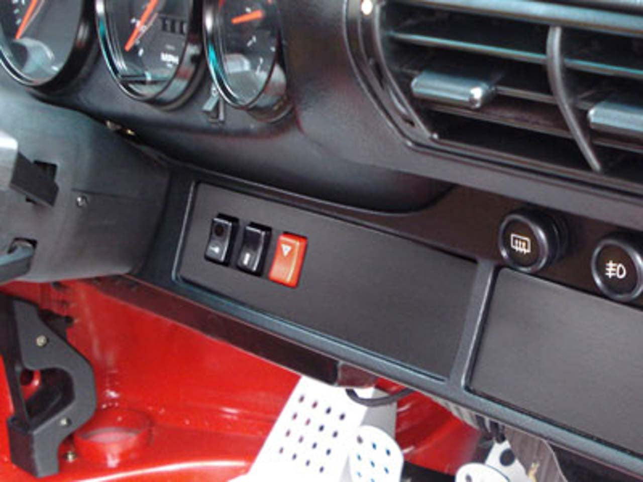 Rennline Heater Controls Block-Off Plate - Porsche - SKU# I20