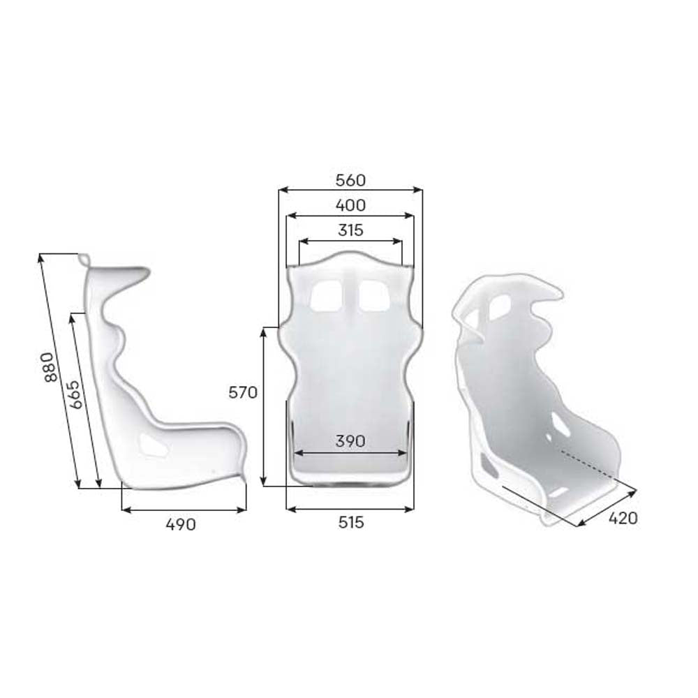 OMP HTE-R 400 Racing Seat