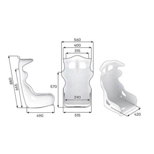 OMP HTE-R 400 Racing Seat