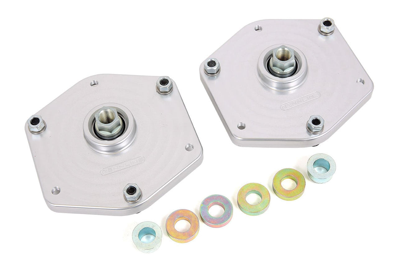 Rennline Front Adjustable Camber Plate Set- Sealed - SKU# SB67.69.74