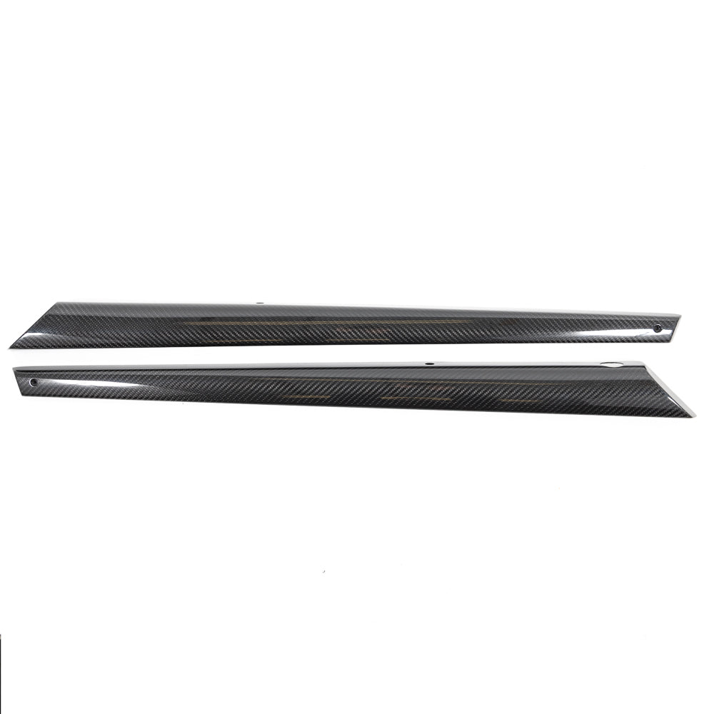 I137 - Rennline Front Carbon Fiber Garnish Rails - Gbody