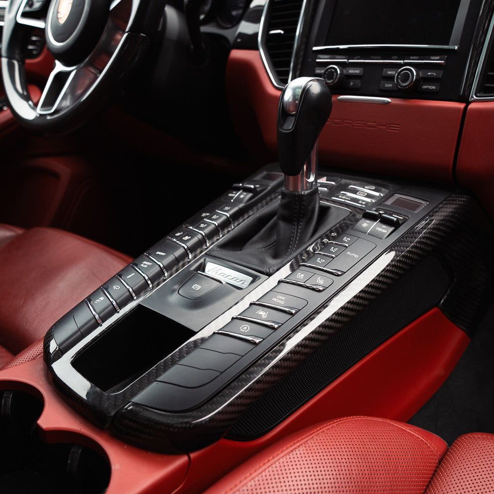 Rennline Carbon Fiber Center Console Surround for Porsche – Lightweight Interior Trim Upgrade