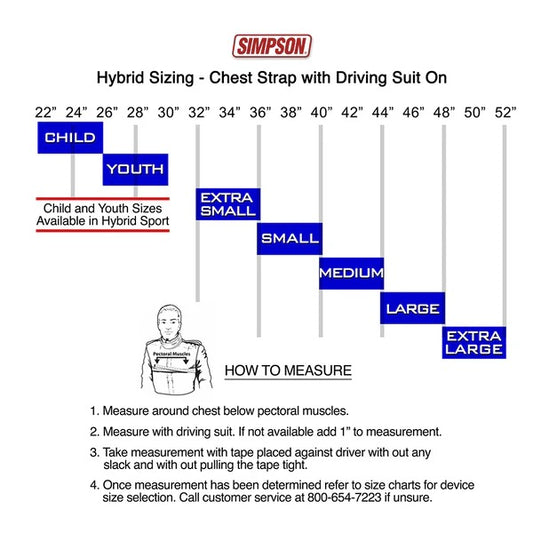 SIMPSON HYBRID S 3-POINT HEAD & NECK RESTRAINT