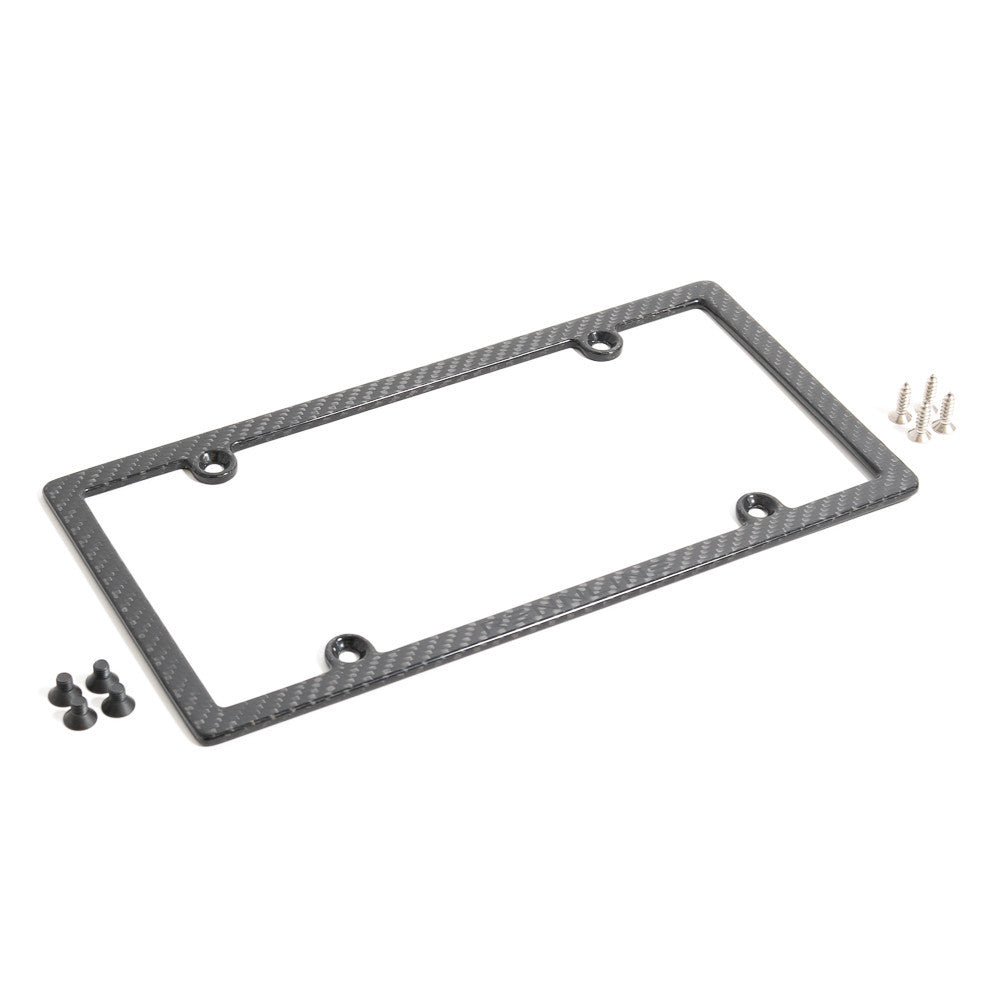 Rennline Carbon Fiber License Plate Frame for Porsche & BMW – Lightweight Exterior Upgrade
