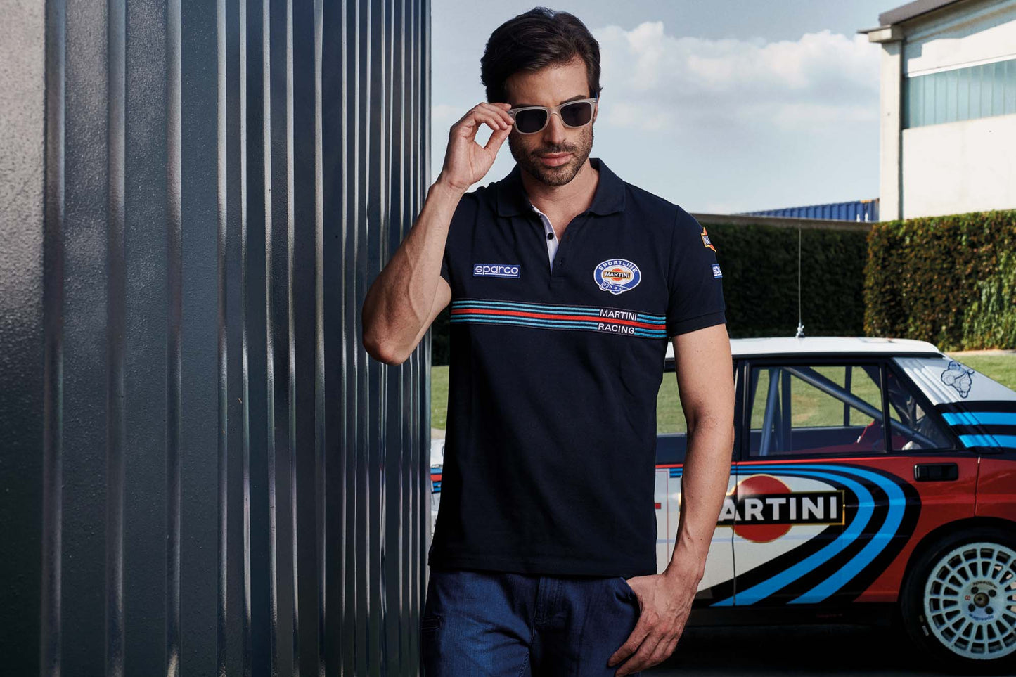 Sparco Martini Replica Patch Polo Shirt