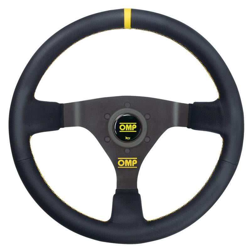 OMP WRC Steering Wheel - Black Leather