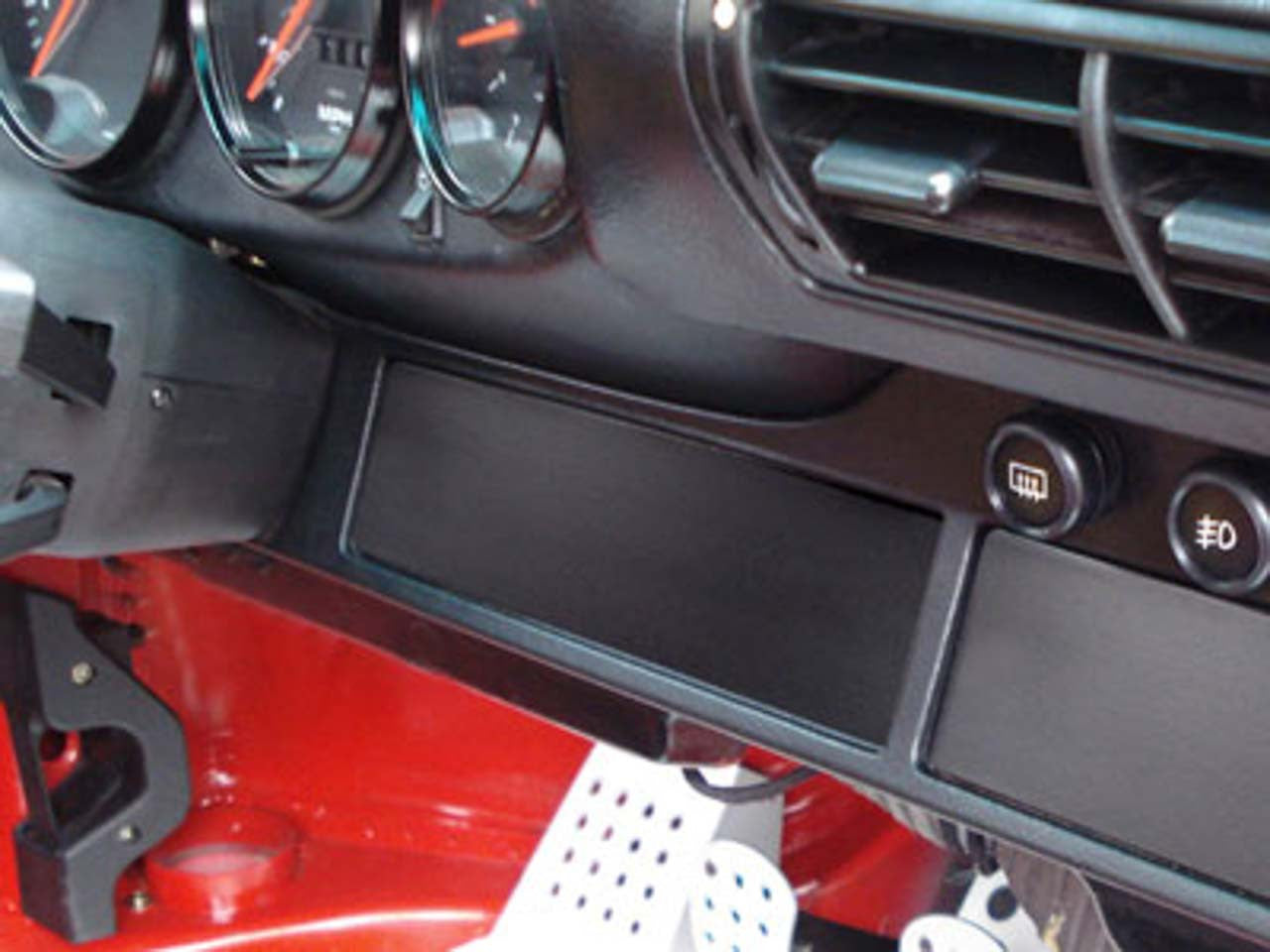 Rennline Heater Controls Block-Off Plate - Porsche - SKU# I20