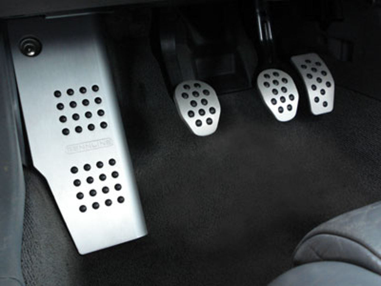 Rennline Pedal Set - 4 piece - Rubber Grip - Audi - SKU# P75.60.93