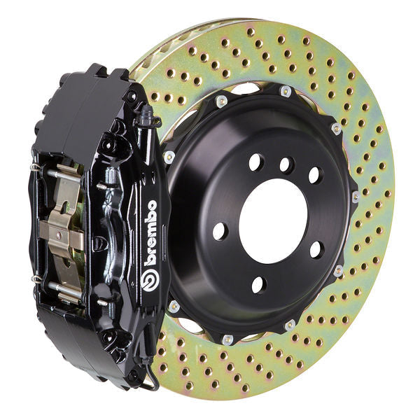 Brembo GT|A front brake kit for Porsche 986/987/996 – b h caliper 4 piston 2 piece 332 355 380mm drilled black