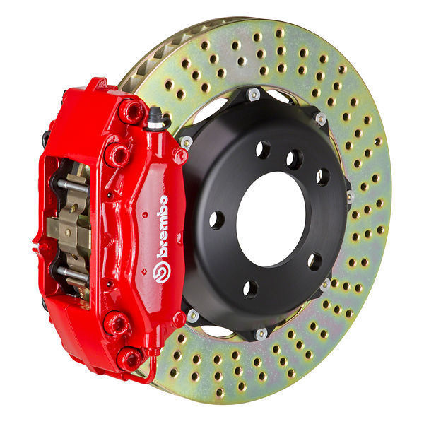 Representative image — Brembo GT brake system that uses the 328x28 Drilled replacement disc