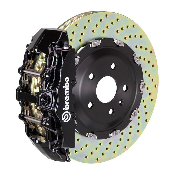 Brembo GT|M front brake kit for BMW E53 – g caliper 8 piston 2 piece 380mm drilled black