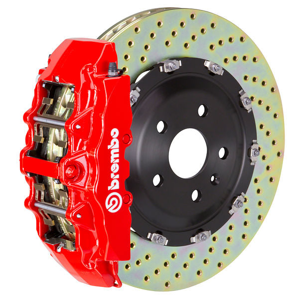 Brembo GT|M front brake kit for BMW E53 – g caliper 8 piston 2 piece 380mm drilled red