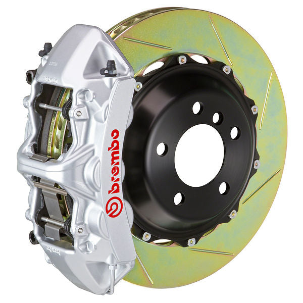 Brembo GT|M front brake kit for Porsche 964 – m caliper 6 piston 2 piece 355 380mm slotted Type 1 silver