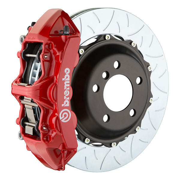 Brembo GT|M front brake kit for Porsche 996/997 – m caliper 6 piston 2 piece 355 380mm slotted Type 3 red