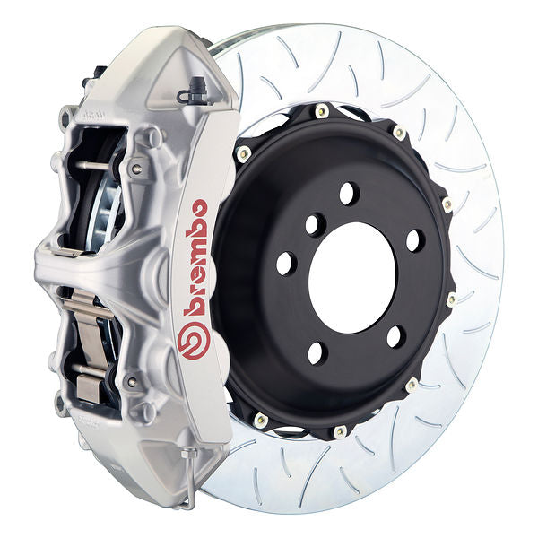 Brembo GT|M front brake kit for Porsche 996/997 – m caliper 6 piston 2 piece 355 380mm slotted Type 3 silver